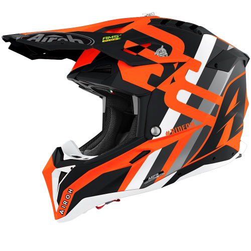 Airoh Aviator 3 Helmet Rainbow Orange Matt