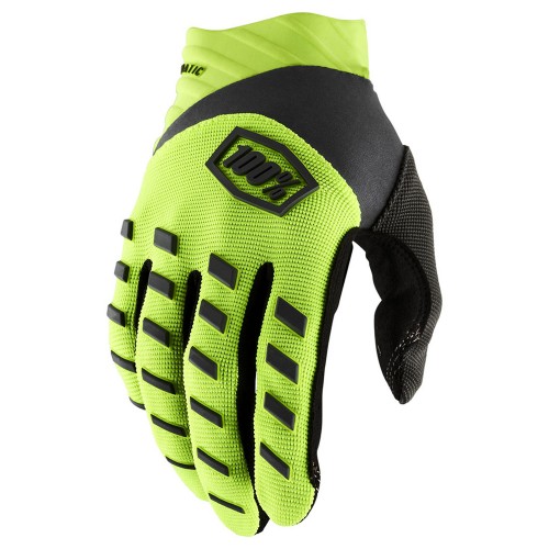 100% Airmatic Gloves Flo Yellow/Black