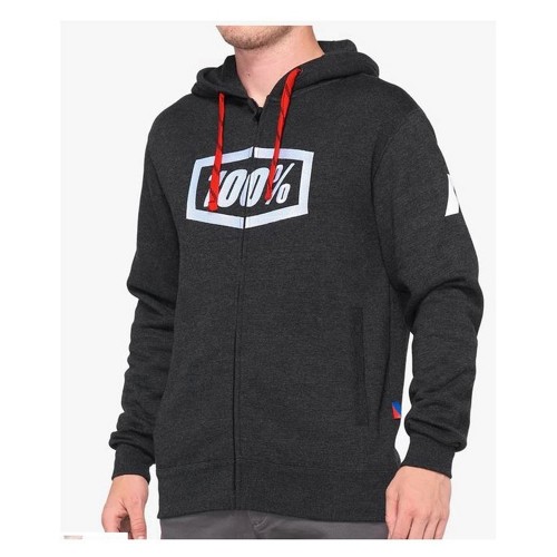 100% Syndicate Zip Fleece Hoodie Black