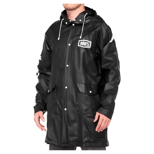 100% Torrent Rain Coat Black