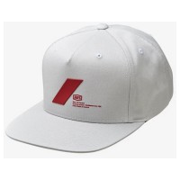 100% Forward Snapback Cap LYP Fit Light Grey