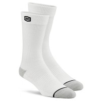 100% Solid Casual Socks White