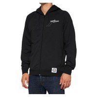 100% Falta Tech Zip Hoodie Black