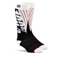 100% Torque Comfort Moto Socks Black/White