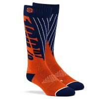 100% Torque Comfort Moto Socks Navy/Orange