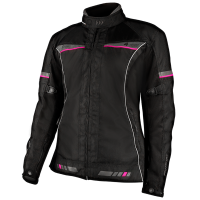 MotoDry 4 Seasons Jacket Ladies Black/Grey/Magenta