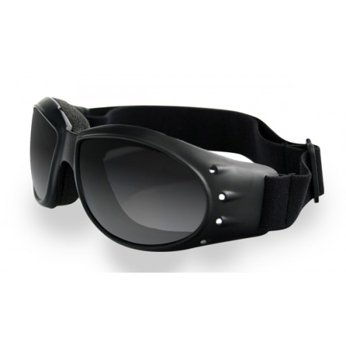 Bobster Eyewear Cruiser Goggles Black + Anti-fog Smoke Lens