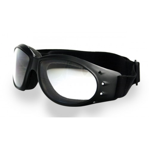Bobster Eyewear Cruiser Goggles Black + Anti-fog Clear Lens