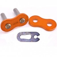 EK Chains 420 Heavy Duty Motocross Chain Orange Clip Link