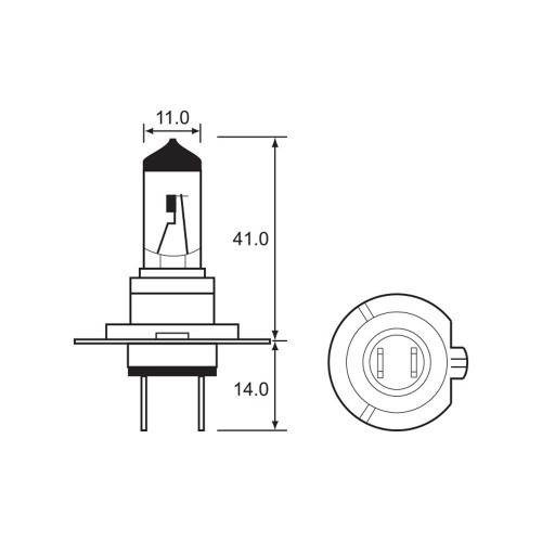 Bulb - Halogen -  12V 55W H7 PX26D
