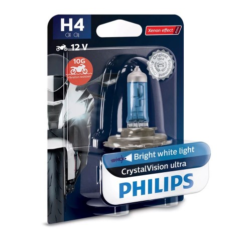 Bulb - Halogen - 12V 60/55W H4 P43T-38 BW Crystal Vision