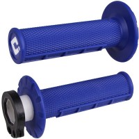 ODI MX Half Waffle Lock On Grip Blue - 2T / 4T