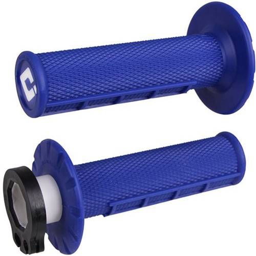 ODI MX Half Waffle Lock On Grip Blue - 2T / 4T