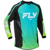 Fly F-16 Jersey Aqua/Black/White
