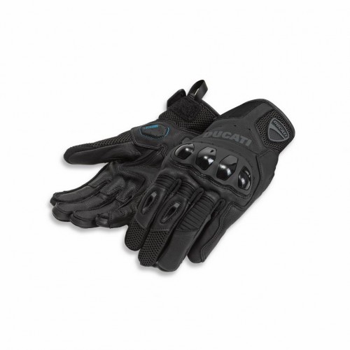 Ducati City C4 Fabric-Leather Gloves Black