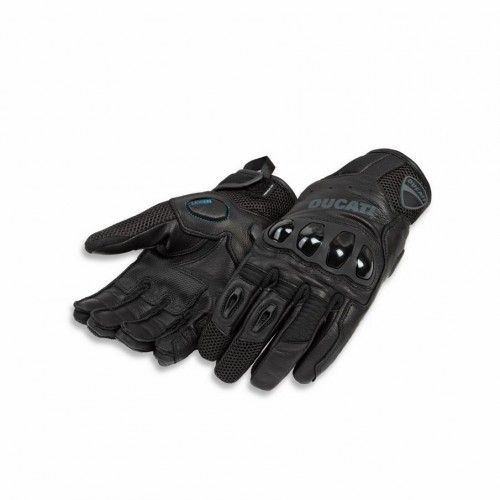 Ducati City C4 Fabric-Leather Gloves Womans Black