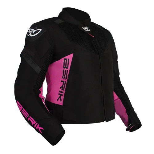 Berik 4 Seasons Textile Jacket Ladies Black/Pink
