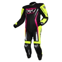 Berik Sicily Suit Black/Hi-Viz/Pink