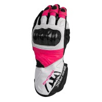 Berik SP1 Carbon Leather Gloves Ladies Black/White/Pink