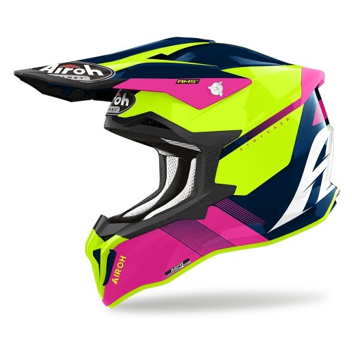 AIROH Stryker Blazer Blue/ Pink Gloss Helmet