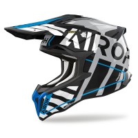 AIROH Stryker Brave Blue/ Grey Gloss Helmet
