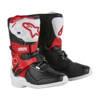 Alpinestars Tech 3S Kids Boots - White-Black-Bright Red