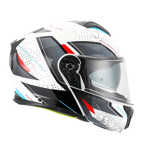 RXT 918 Flip-up Fusion Gloss White Black Red Helmet