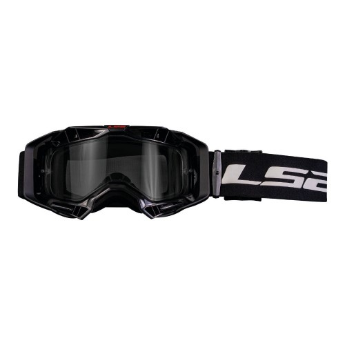 LS2 Aura Goggle - Black With Clear Lens