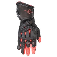 Argon Mission 2 Leather Gloves - Black/Red