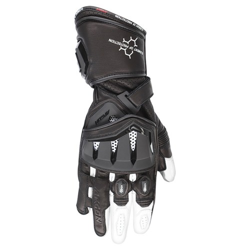 Argon Mission 2 Leather Gloves - Black/White