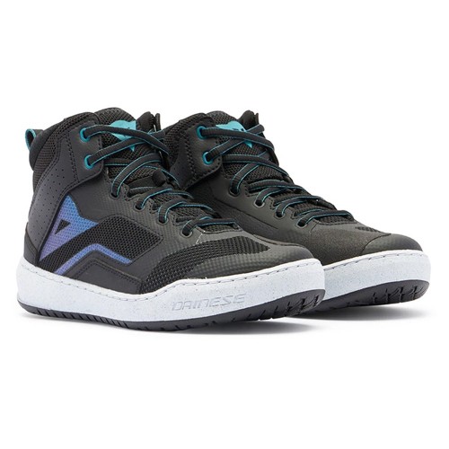 Dainese Suburb Air Ladies Shoes - Black/White/Harbour Blue