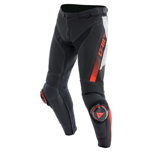 Dainese Super Speed Leather Pants - Perforated - Black/White/Red