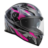 RXT EVO-2 Rune Gloss Black/Grey/Magenta Helmet
