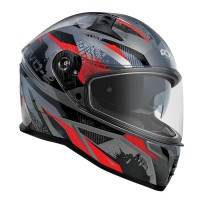 RXT EVO-2 Rune Gloss Black/Grey/Red Helmet