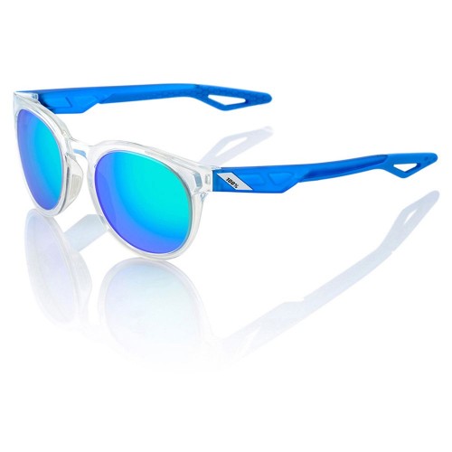 100% Campo Polished Crystal Clear/Grey Sun Glasses